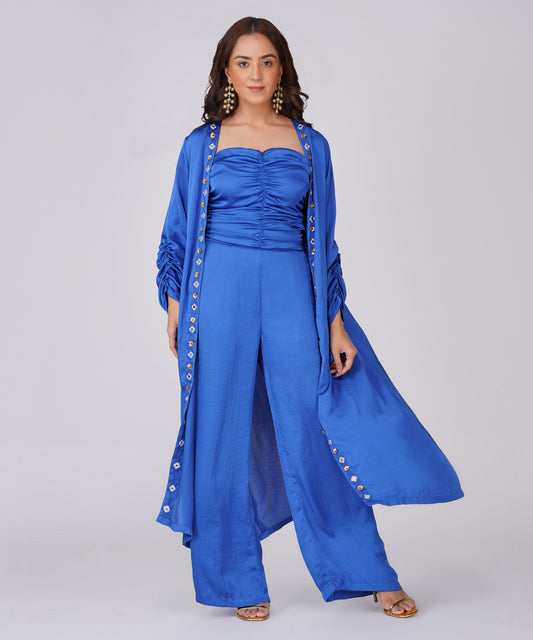 COBALT BLUE CAPE SET