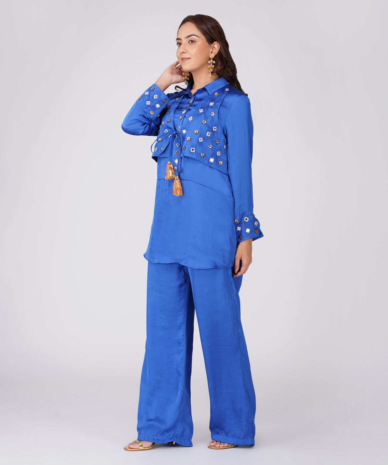 COBALT BLUE VEST SET
