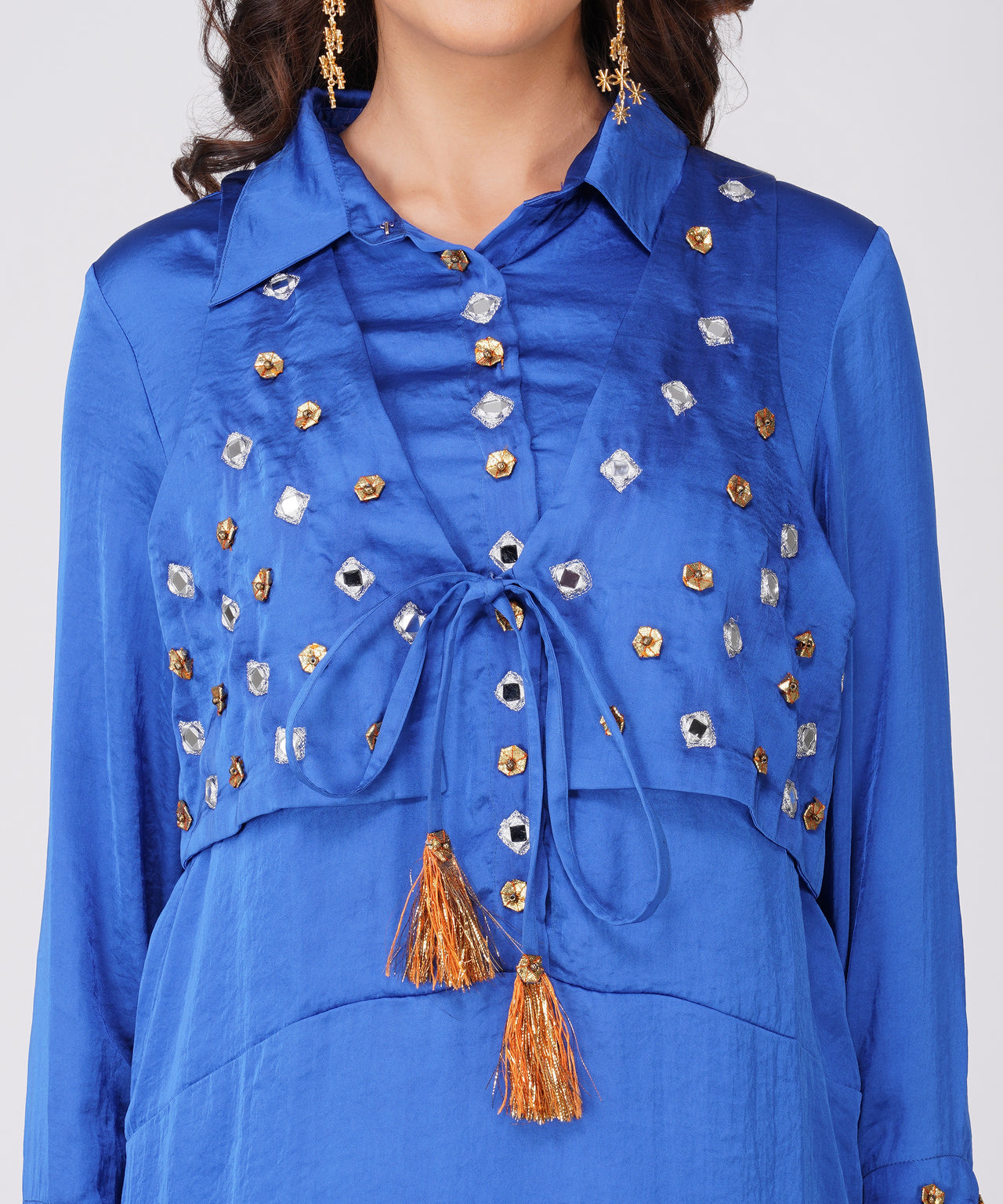 COBALT BLUE VEST SET