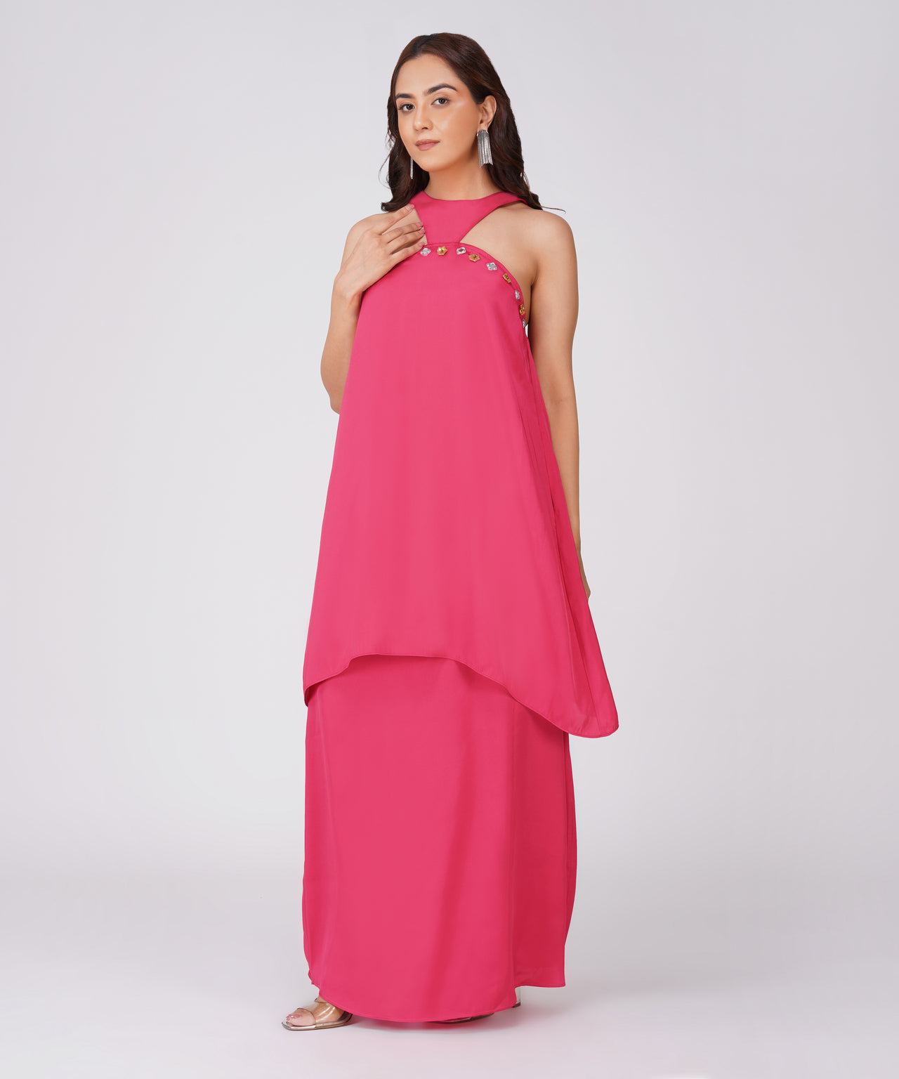 HOT PINK SKIRT SET