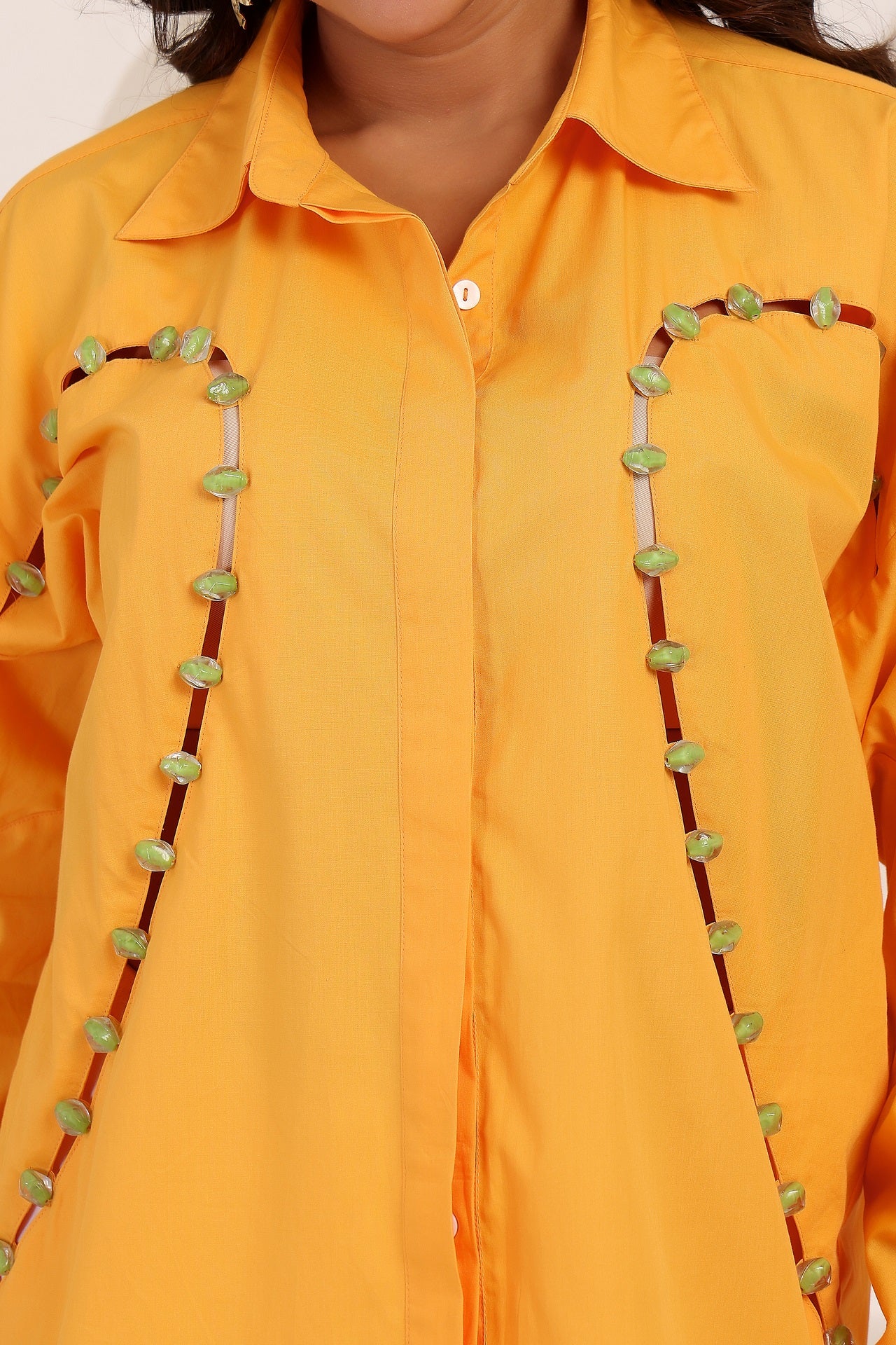 PEARLA SHIRT IN PAPAYA BLOOM