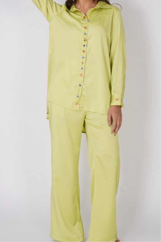 LIME GREEN  CO-ORD SET