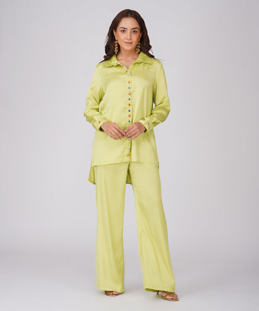 LIME GREEN  CO-ORD SET