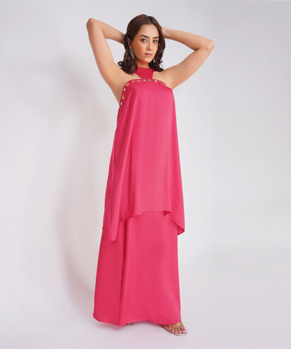 HOT PINK SKIRT SET