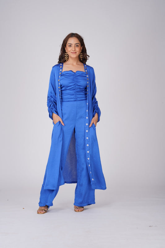 COBALT BLUE CAPE SET