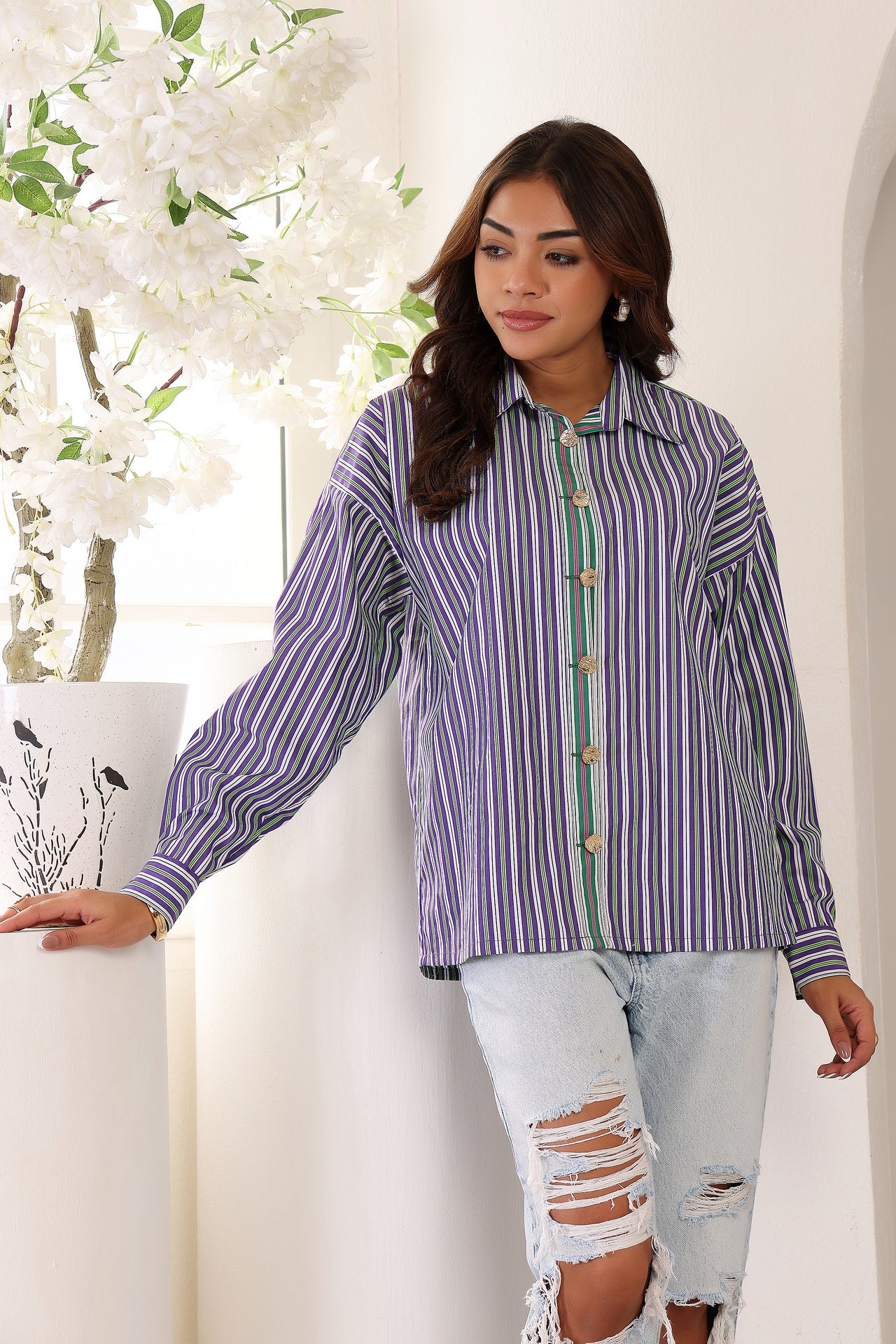 ELARIS SHIRT IN PURPLE