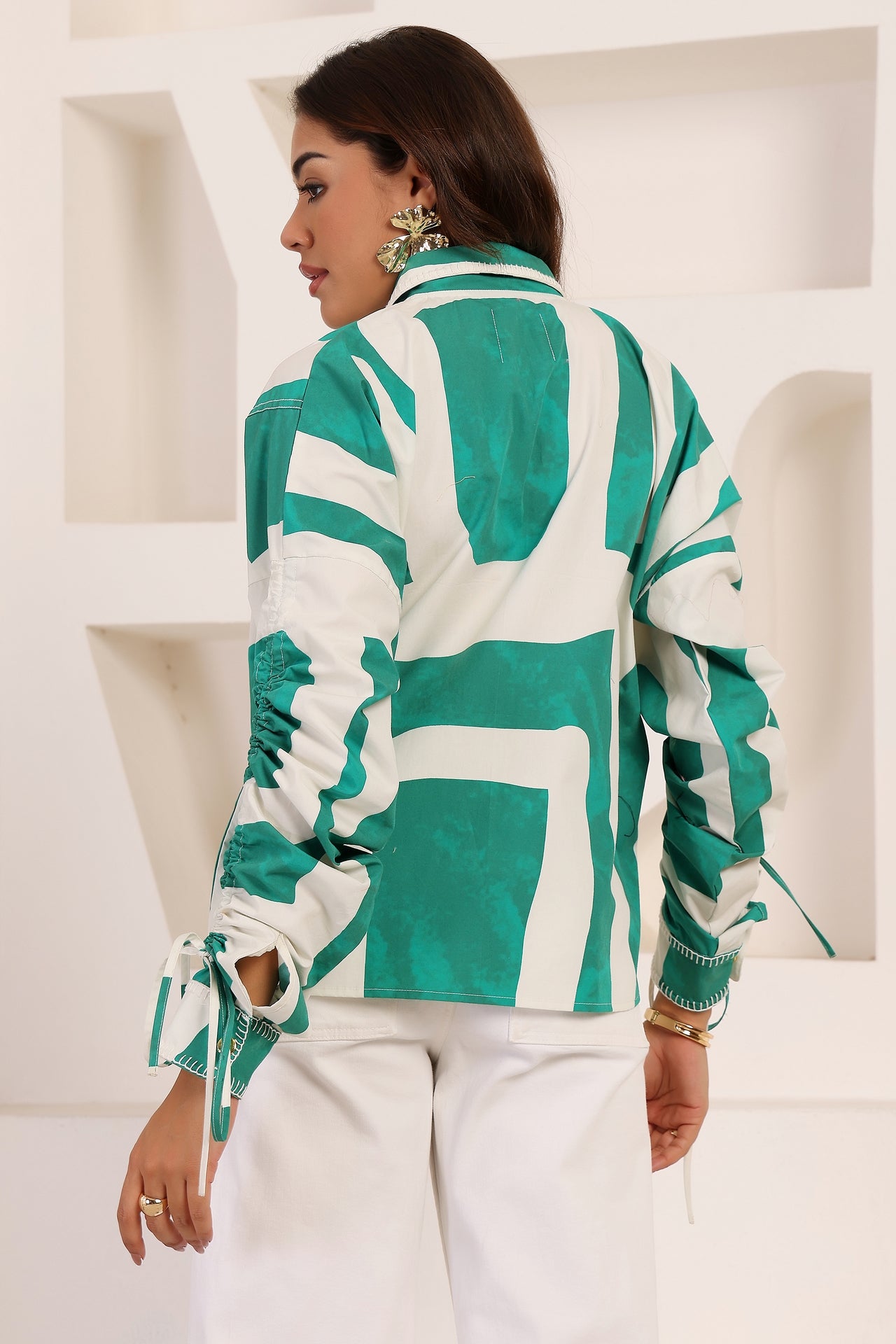 LIRIEN SHIRT IN SEAFERN GREEN
