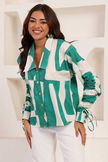 LIRIEN SHIRT IN SEAFERN GREEN