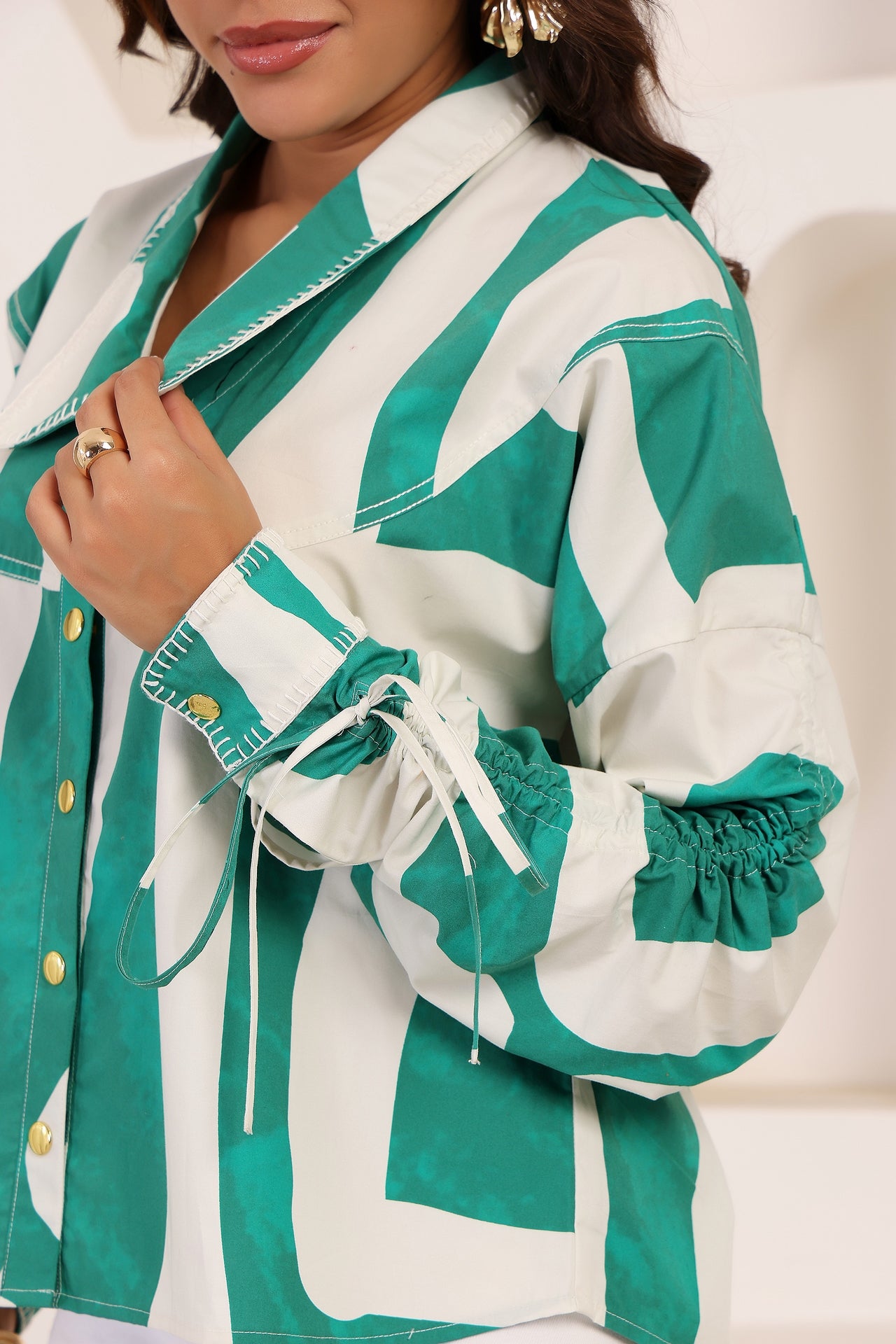 LIRIEN SHIRT IN SEAFERN GREEN